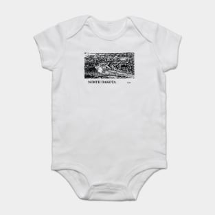 North Dakota USA Baby Bodysuit